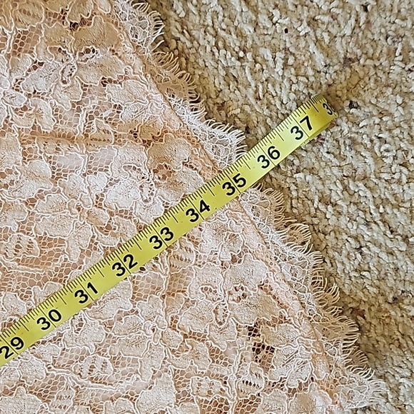 Babaton Powdered Light Pink Lace Short V Tapered Dress Sz. 8 - Picture 10 of 11